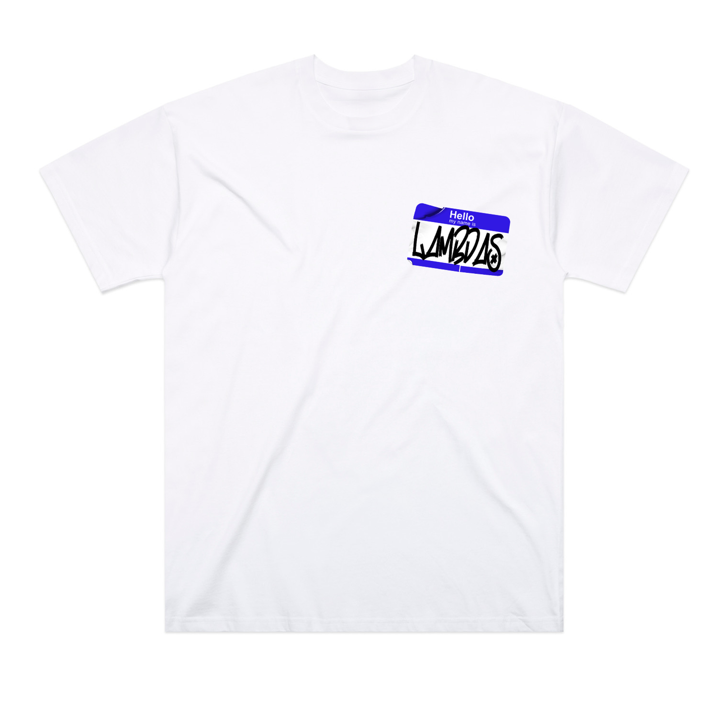 "Hello My Name Is" Lambdas Graffiti - Oversized Block T-Shirt