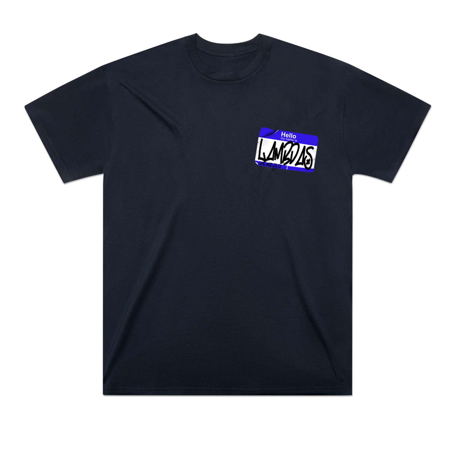 "Hello My Name Is" Lambdas Graffiti - Oversized Block T-Shirt