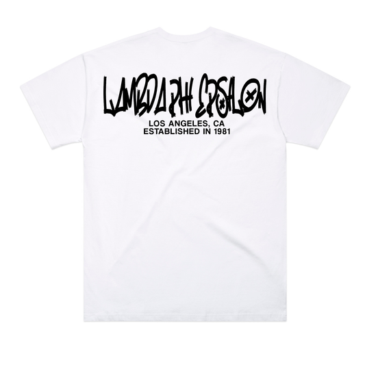 "Hello My Name Is" Lambdas Graffiti - Oversized Block T-Shirt